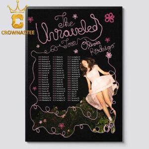 Olivia Rodrigo The Unraveled 2026 2027 Tour Dates Home Decor Poster Canvas