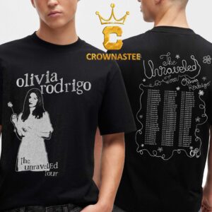 Olivia Rodrigo Unraveled Dandelion 2026 2027 Tour Dates Two Sided T-Shirt