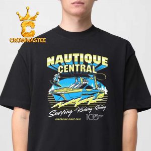 Ramskill Nautique Central Surfing Riding Skiing Shredding Since 2010 Unisex T-Shirt