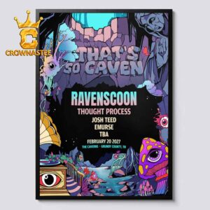 Ravenscoon Thought Process That’s So Caven Feb 20th 2027 The Caverns Grundy County TN Home Decor Poster Canvas