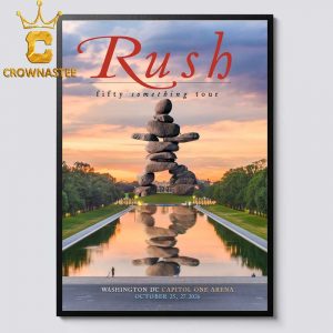 Rush Band Capitol One Arena 2026 Washington DC October 25th 27th Fiffty Something Tour Home Decor Poster Canvas