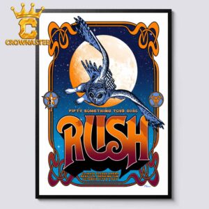 Rush Fifty Something Tour Oct 10th & 12th 2026 Climate Pledge Arena Seattle WA Home Decor Poster Canvas