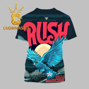 Rush Fifty Something Tour Oct 1St 2026 Houston Texas Toyota Center All Over Print T-Shirt