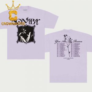 Sombr 2026 You Are The Reason Tour Dates Purple Two Sided T Shirt