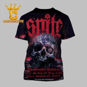 Spite The Slaughter Continues San Diego Sacramento November 3th & 4th 2026 All Over Print