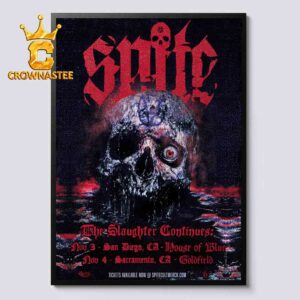Spite The Slaughter Continues San Diego Sacramento November 3th & 4th 2026 Home Decor Poster Canvas