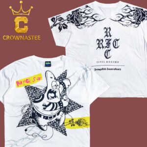 Spongebob Squarepants Civil Regime Angry Star All Over Print T-Shirt
