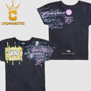 Spongebob Squarepants Civil Regime Low Tide Baby Tee All Over Print T-Shirt