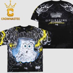 Spongebob Squarepants Civilc Regime Say Boo American All Over Print T-Shirt