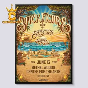 Stick Figure Enjoy The Ride Tour 2027 June 13th Bethel Woods Center For The Arts Home Decor Poster Canvas