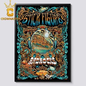 Stick Figure Red Rocks Amphitheatre 2027 Tour Morrison CO June 7th Home Decor Poster Canvas