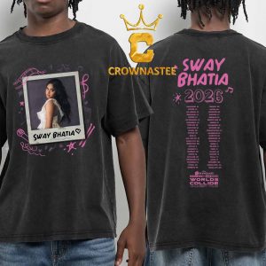 Sway Bhatia Disney Worlds Collide Concert Tour Dates 2026 Two Sided T-Shirt
