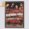 System Of A Down x Beyond The Streets 25 Years Of Toxicity Album Home Decor Poster Canvas