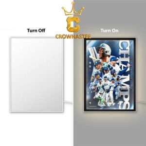 Tampa Bay Rays 2026 MLB American League Champions Poster Mirror Night Light