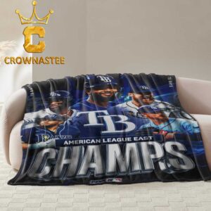 Tampa Bay Rays American League Champions 2026 MLB Fleece Woven Blanket