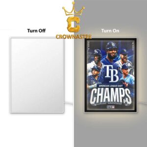 Tampa Bay Rays American League Champions 2026 MLB Poster Mirror Night Light