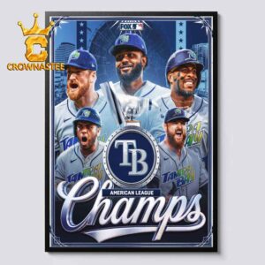 Tampa Bay Rays American League Champs 2026 Home Decor Poster Canvas