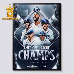 Tampa Bay Rays American League Champs Postseason 2026 Home Decor Poster Canvas
