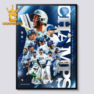 Tampa Bay Rays Champs 2026 American League Home Decor Poster Canvas
