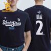 Tampa Bay Rays Junior Caminero Fanatics 2026 World Series Name & Number Two Sided T-Shirt
