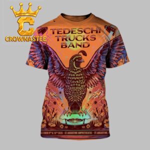 Tedeschi Trucks Band Oct 9th & 10th 2026 Augustine Amphitheatre All Over Print T-Shirt