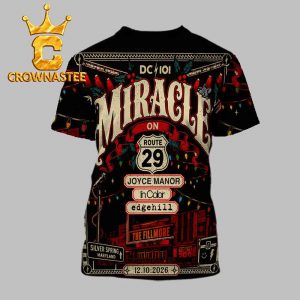 The Fillmore Silver Spring DC 101 Miracle On Route 29 In Color Edge Hill Dec 10th 2026 All Over Print T-Shirt