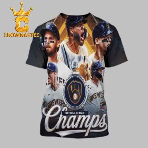 The Milwaukee Brewers National League Champs 2026 All Over Print T-Shirt