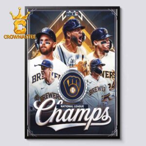 The Milwaukee Brewers National League Champs 2026 Home Decor Poster Canvas
