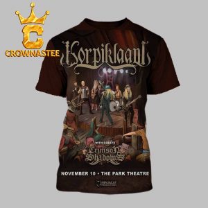 The Park Theatre Korpiklaani With Crimson Shadows Nov 10th 2026 All Over Print T-Shirt