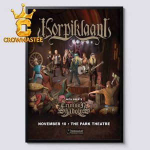 The Park Theatre Korpiklaani With Crimson Shadows Nov 10th 2026 Home Decor Poster Canvas
