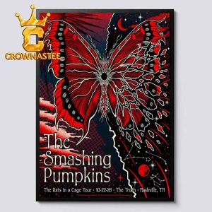 The Smashing Pumpkins Rats In A Cage Tour Oct 22nd 2026 The Truth Nashville TN Home Decor Poster Canvas