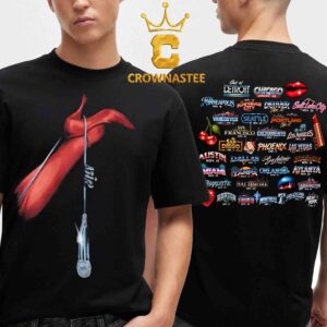 Doja Cat Tour Ma Vie Merchandise Black Graphic Dateback Cropped Two Sided T-Shirt