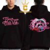 Doja Cat Tour Ma Vie Merchandise Black Graphic Dateback Cropped Two Sided T-Shirt