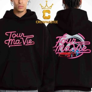 Doja Cat Tour Ma Vie Merchandise Black Tunnel Two Sided Hoodie