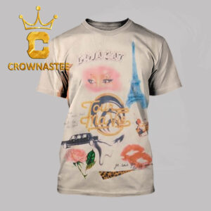 Doja Cat Tour Ma Vie Merchandise Cream Airbrush All Over Print T-Shirt