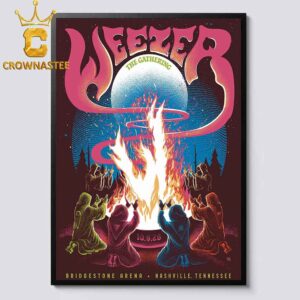 Weezer Bridgestone Arena 2026 Tour Nashville TN October 9th Home Decor Poster Canvas