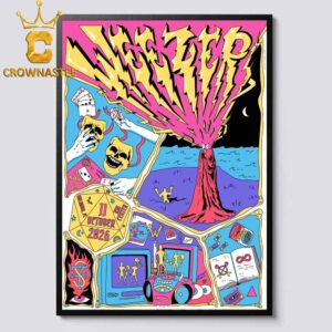 Weezer Kia Center 2026 Tour Orlando Florida October 11th Home Decor Poster Canvas