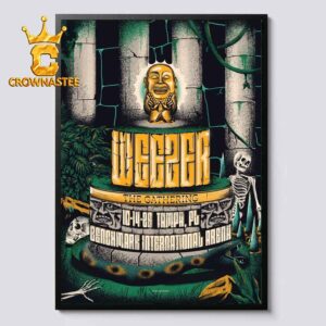 Weezer The Gathering Benchmark International Arena Oct 14th 2026 Home Decor Poster Canvas