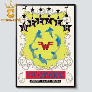Weezer The Gathering October 7th 2026 Milwaukee Fiserv Forum Home Decor Poster Canvas
