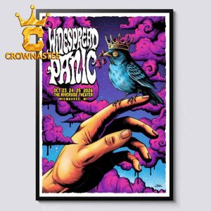 Widespread Panic Oct 23th – 25th 2026 The Riverside Theater Milwaukee WI Home Decor Poster Canvas