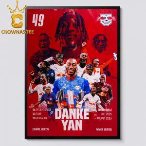 Yan Diomande Leipzig Danke Yan 2026 Home Decor Poster Canvas