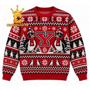 Youngstown State Penguins Logo Christmas Ugly Sweater