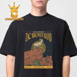 Zac Brown Band Red Rocks Amphitheatre Love & Fear Tour October 19th 2026 Morrison CO Unisex T-Shirt