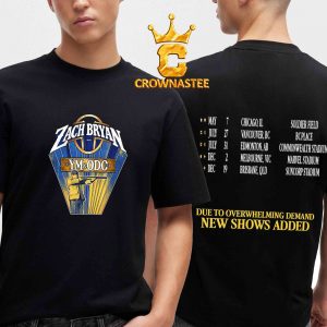 Zach Bryan The YM & ODO Tour 2027 Due To Overwhelming Demand Two Sided T-Shirt