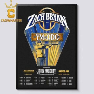 Zach Bryan YM&ODO 2027 Tour Dates Home Decor Poster Canvas