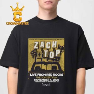Zach Top Red Rocks Amphitheatre 2026 Tour November 1st Unisex T-Shirt